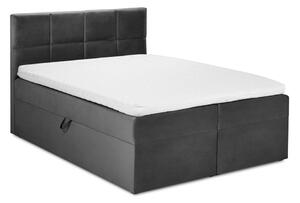 Tmavě šedá boxspring postel s úložným prostorem 180x200 cm Mimicry – Mazzini Beds