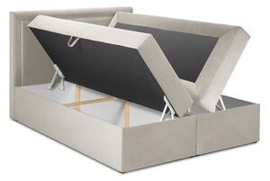 Béžová boxspring postel s úložným prostorem 180x200 cm Yucca – Mazzini Beds