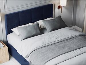 Modrá boxspring postel s úložným prostorem 180x200 cm Mimicry – Mazzini Beds