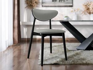 Čalouněná židle do jídelny CIBOLO 4 - černá / šedá