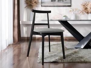 Čalouněná kuchyňská židle CIBOLO 5 - černá / šedá