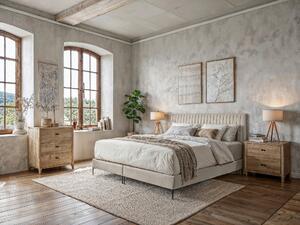POSTEL BOXSPRING, 180/200 cm, krémová MID.YOU, Online Only
