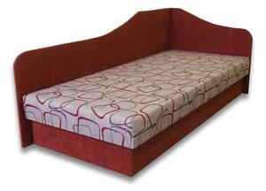 Jednolůžková postel (válenda) 80 cm Lady 87 (Cihlová 41 + Dodo 1008) (P). 793106