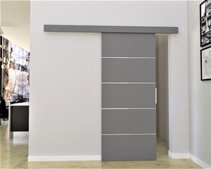 Posuvné interiérové dveře BARRET 2 - 76 cm, šedé