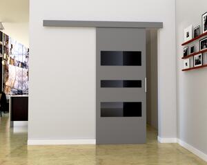 Interiérové dveře na stěnu BARRET 3 - 76 cm, šedé