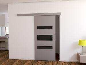 Posuvné dveře BARRET 4 - 96 cm, šedé