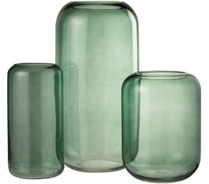 Zelená skleněná váza J-line Cylin 32 cm