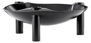 Designová miska se svícny STOFF Nagel Black