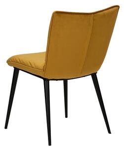Žlutá jídelní židle se sametovým povrchem DAN-FORM Denmark Join