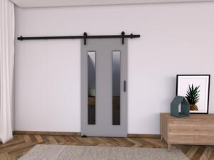 Posuvné dveře BUSHLAND 8 - 86 cm, šedé