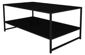Černý kovový konferenční stolek Canett Lite, 100 x 50 cm