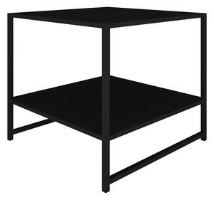 Černý kovový odkládací stolek Canett Lite, 50 x 50 cm