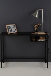 Černý kovový psací stůl Canett Lite