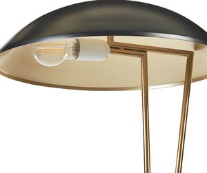 Kovová stolní lampa černá/zlatá DANTO