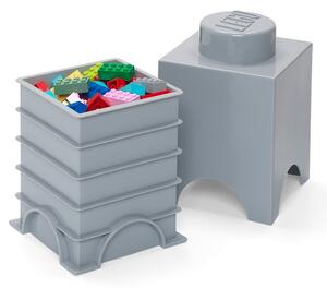 Dětský šedý úložný box LEGO® Cuboid