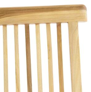 Divero 33137 Skládací židle z týkového dřeva 4 kusy