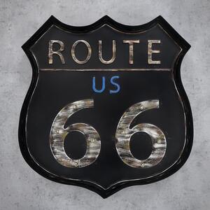 Světelný LED nápis Route 66, černý