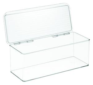 Průhledný stohovatelný box iDesign, 15 x 34 cm