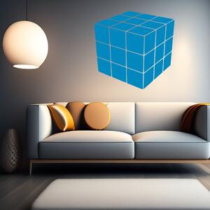 Živá Zeď Samolepka Rubikova kostka Barva: černá