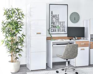 Policová skříň Congresual C02 (bílá). Akce -14%