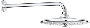 Grohe Euphoria hlavová sprchá s ramenem 26x26 cm kulatý StarLight Chrome 26458000
