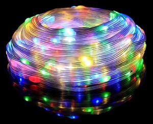 Venkovní světelný vánoční řetěz s šípkovými diodami, různobarevná, 50m, 500 LED, 8 programů