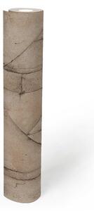 Vliesová tapeta na zeď Industrial 37741-6 | 0,53 x 10,05 m | hnědá, béžová, černá | A.S. Création