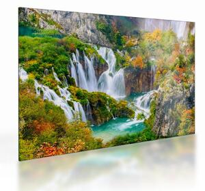 Skleněný obraz - Národní park Plitvická jezera (70x50 cm)