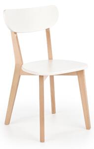 Jídelní židle Barry (bílá + buk). 1008326