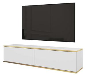 Televizní stolek REFUGIO - 135 cm, bílý