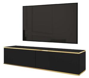 Televizní stolek REFUGIO - 135 cm, černý