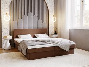 Čalouněná postel 180x200 AVRIL 2 s úložným prostorem - hnědá
