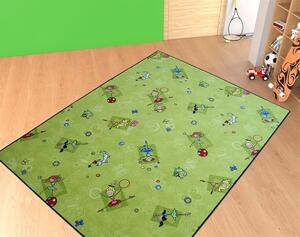 Dětský kusovy koberec - Baletky GREEN |zelený Typ: 60x110 cm