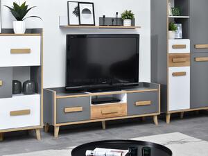 TV stolek/skříňka Sobrepuso S07 (bílá). Akce -14%