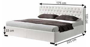 Manželská postel s úložným prostorem DORLEN NEW bílá Tempo Kondela 163 x 200 cm