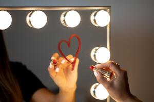MMIRO, L606, Hollywoodské make-up zrcadlo s osvětlením 60 x 53 cm | stříbrná L606