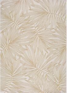Béžový venkovní koberec Universal Hibis Leaf, 80 x 150 cm