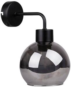Candellux Lady nástěnné svítidlo 1x40 W černá-kouřová 21-76700