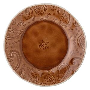 Červenohnědý dezertní talíř z kameniny Bloomingville Rani, ø 20 cm