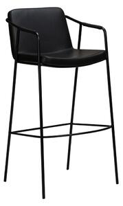 Černá barová židle z imitace kůže DAN-FORM Denmark Boto, výška 95 cm