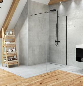 New Trendy Velio Black sprchová zástěna 80 cm černá matný/průhledné sklo D-0141B