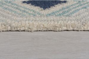 Béžovo-modrý vlněný koberec Flair Rugs Marco, 120 x 170 cm