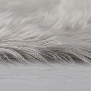 Šedý koberec Flair Rugs Sheepskin, ⌀ 120 cm