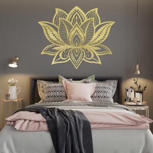 Dřevěný obraz lotosový květ - elegantní mandala světla | SENTOP PR0466
