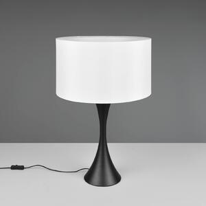 Stolní lampa Sabia, Ø 40 cm, bílá/černá