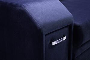 Rozkládací rohová sedačka SOLER modrá