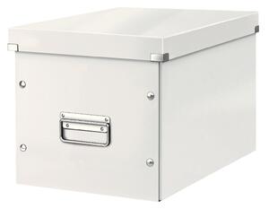 Bílý kartonový úložný box s víkem 32x36x31 cm Click&Store – Leitz