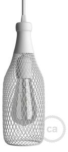 Creative cables Kovový stínidlový rám ve tvaru lahve Magnum Barva komponentu: Bílá
