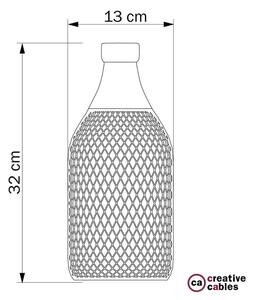 Creative cables Kovový stínidlový rám ve tvaru lahve Jéroboam Barva komponentu: Bílá