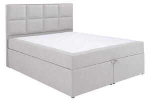 Čalouněná postel s prošíváním 120x200 BEATRIX - béžová I